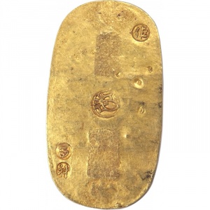 Реверс монеты Япония, 1 ре, 1714