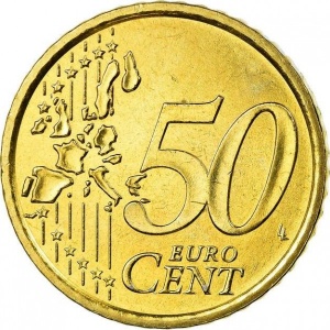 Реверс монеты Италия, 50 евроцентов, 2002-2007