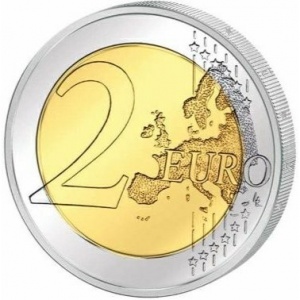 Реверс монеты Италия, 2 евро, 2020, Национальный корпус пожарных