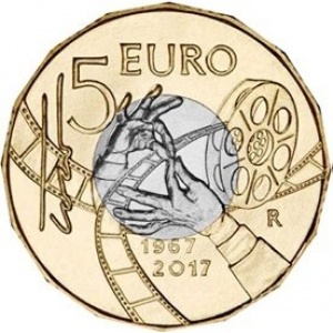 Реверс монеты Италия, 5 евро, 2017, 50 лет со дня смерти Тото