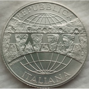 Аверс монеты Италия, 10 евро, 2006, 60 лет ЮНИСЕФ