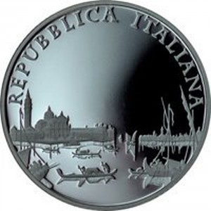 Аверс монеты Италия, 10 евро, 2012, 300 лет со дня рождения Франческо Гварди