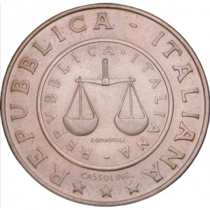 Аверс монеты Италия, 1 лира, 2001, История лиры - лира 1951 года