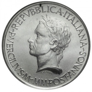 Аверс монеты Италия, 500 лир, 1981, 2000 лет со дня смерти Вергилия