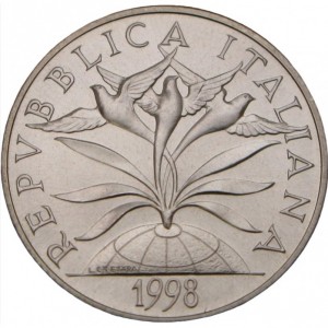 Аверс монеты Италия, 2000 лир, 1998, Миллениум - Вера