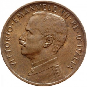 Аверс монеты Италия, 5 чентезимо, 1908-1918