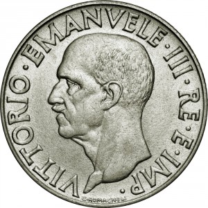 Аверс монеты Италия, 1 лира, 1939-1940