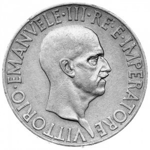 Аверс монеты Италия, 10 лир, 1936