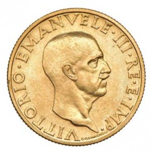 Аверс монеты Италия, 100 лир, 1936