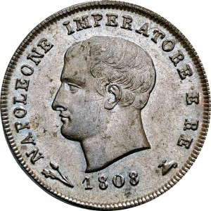 Аверс монеты Италия, 3 чентезимо, 1807-1813