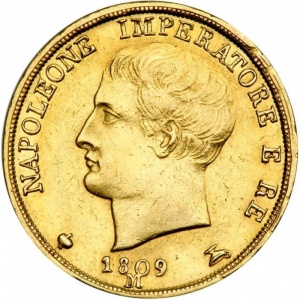 Реверс монеты Италия, 20 лир, 1808-1814