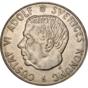 Аверс монеты Швеция, 5 крон, 1954-1971