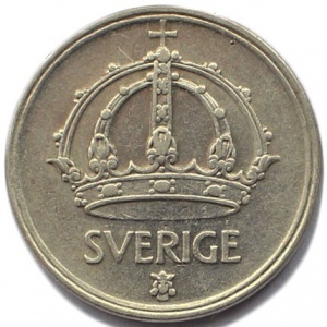 Аверс монеты Швеция, 50 эре, 1943-1950