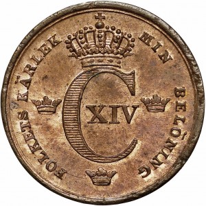 Аверс монеты Швеция, ⅙ скиллинга банко, 1835-1844