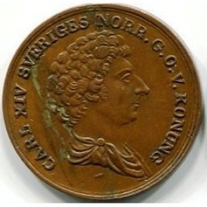 Аверс монеты Швеция, ⅙ скиллинга, 1832