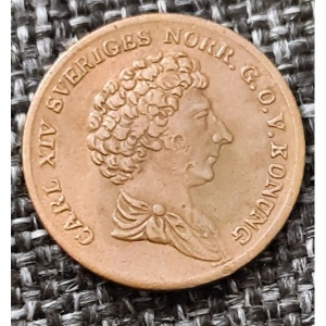 Аверс монеты Швеция, ⅙ скиллинга, 1832