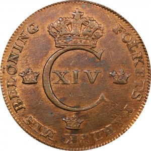 Аверс монеты Швеция, 1 скиллинг, 1819-1830