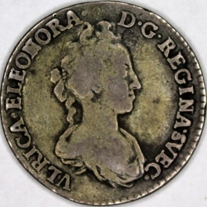 Аверс монеты Швеция, 1 марка, 1719-1720