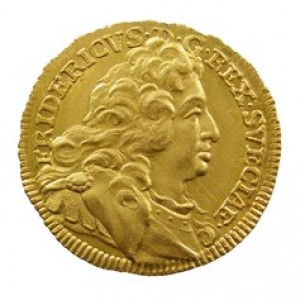 Аверс монеты Швеция, ½ дуката, 1747
