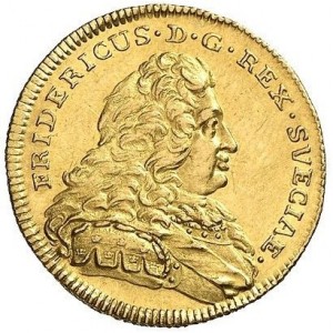 Аверс монеты Швеция, 1 дукат, 1749
