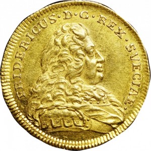 Аверс монеты Швеция, 1 дукат, 1750