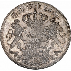 Реверс монеты Швеция, 2 риксдалера, 1723