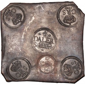 Аверс монеты Швеция, ½ далера SM, 1710-1714