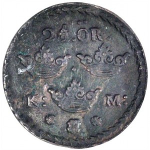 Реверс монеты Швеция, 2½ эре, 1661