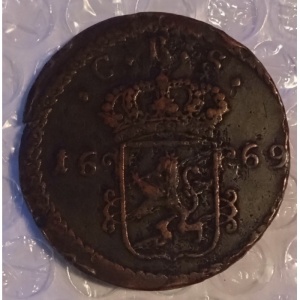 Аверс монеты Швеция, 1 эре SM, 1669-1673
