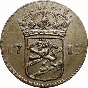 Аверс монеты Швеция, 1 эре SM, 1715