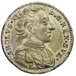 Аверс монеты Швеция, 1 марка, 1708-1717