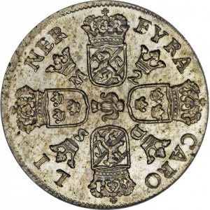 Реверс монеты Швеция, 4 каролина, 1718