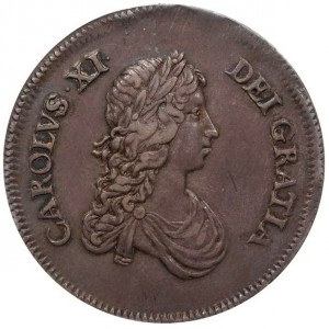 Аверс монеты Швеция, 8 марок, 1670