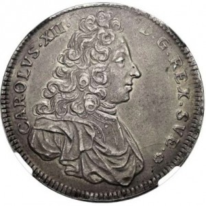 Аверс монеты Швеция, 8 марок, 1700-1704