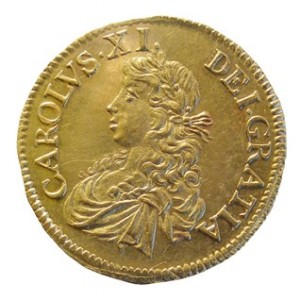 Аверс монеты Швеция, 1 дукат, 1666-1668
