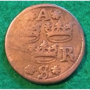 Аверс монеты Швеция, 1 фюрк, 1627