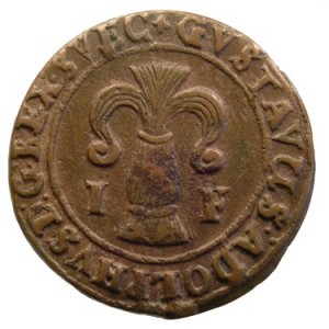 Аверс монеты Швеция, 1 фюрк, 1628-1629