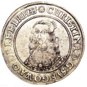 Аверс монеты Швеция, ½ риксдалера, 1641-1643
