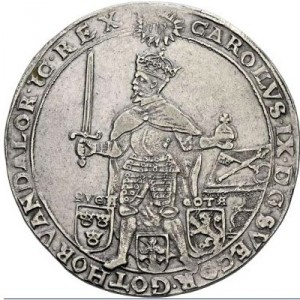 Аверс монеты Швеция, 1 риксдалер, 1607-1611