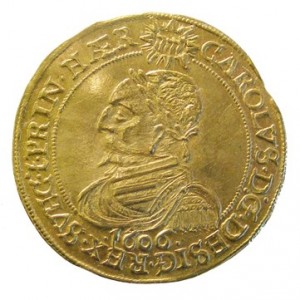 Аверс монеты Швеция, 16 марок, 1606