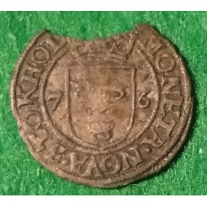 Реверс монеты Швеция, 1 фюрк, 1576-1577
