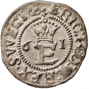 Аверс монеты Швеция, ½ эре, 1561-1568