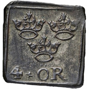 Реверс монеты Швеция, 4 эре, 1590-1592