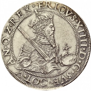 Аверс монеты Швеция, 1 далер, 1561-1568