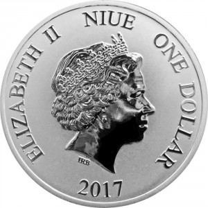 Аверс монеты Ниуэ, 1 доллар, 2017