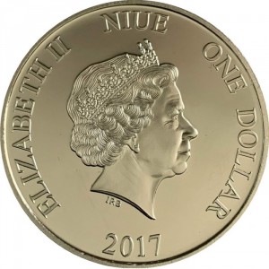 Аверс монеты Ниуэ, 1 доллар, 2017