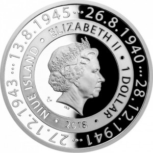 Аверс монеты Ниуэ, 1 доллар, 2018