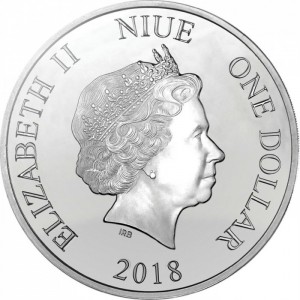 Аверс монеты Ниуэ, 1 доллар, 2018
