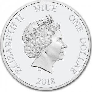Аверс монеты Ниуэ, 1 доллар, 2018