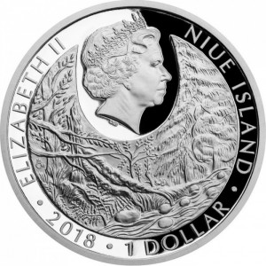 Аверс монеты Ниуэ, 1 доллар, 2018